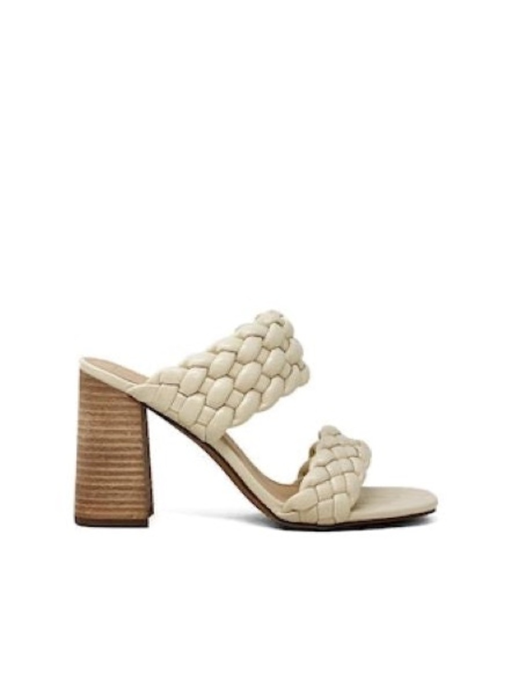 Women’s SHU SHOP Heaven bone braided heeled sandals- Size 6.5